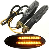 2pcs 9 LED 12V Motorcycle Turn Signal Indicator Lights Amber Lamp Universal