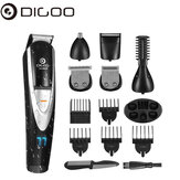 Kit de tondeuse à cheveux 12 en 1 pour hommes Digoo DG-800B, tondeuse électrique pour barbe, nez, oreilles, visage, corps, étanche, rechargeable par USB sans fil