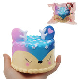 Fawn Deer Cake Squishy 9.5 * 10 CM Lento aumento con el juguete de la colección de embalaje Soft