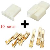 10sets 2.8mm 3 Way Motorcycle Electrical Male Female Connector Terminal Housing