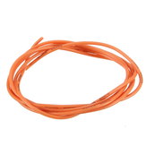 24AWG Flexibele Siliconendraad Kabel Zachte Hoge Temperatuur Vertind Koper Oranje 1/3/5/10M