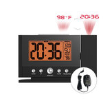 BALDR Digital Projection Alarm Clock 12/24 Hour Optional Calendar Function Indoor Temperature Snooze Fuction Projection Clock