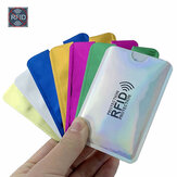 10db Anti Rfid pénztárca blokkoló olvasó zár Bankvédő kártya tartó Id bankkártya tok védelem fém hitel NFC tartó alumínium 6x9,3cm 