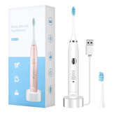 Αδιάβροχη ηλεκτρική οδοντόβουρτσα με φόρτιση USB, 5 λειτουργίες, ρύθμιση λεύκανσης δοντιών