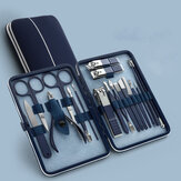 Blue Manicure herramientas Set Pro Max Acero inoxidable Professional Uña Clipper Kit de pedicura Paronychia Nippers Trimmer Cutters