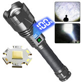 Torcia LED XHP360 6000LM Luce Forte con Display Batteria Digitale USB tipo C Riflettore LED a Lungo Raggio