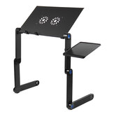 Folding Laptop Table Stand Lap Desk Table Tray Laptop Cooling Stand Riser Portable Computer Table Holder with Mouse Holder for Bed Couch