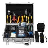 25 peças kit de ferramentas de fibra óptica FTTH talhador de fibra e medidor de potência óptica FC-6S com ferramenta de reparo Caixa