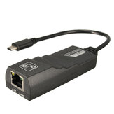 LEORY USB 3.1 Type C Реверсивный (USB-C) до RJ45 100/1000 Мбит / с Gigabit Ethernet LAN Сетевой адаптер