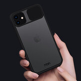 MOFI for iPhone 11 Case Anti-Hacker Peeping Slide Lens Cover Shockproof Anti-Scratch Translucent Matte Silicone Protective Case