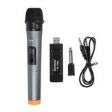 Profesjonalny bezprzewodowy mikrofon UHF z rękojeścią i systemem karaoke z odbiornikiem i ekranem wyświetlacza