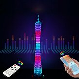 مجموعة DIY لحام إلكترونية تعليمية لإنتاج مكعب الضوء برج ضوء LED مع الموسيقى بلوتوث قطع إلكترونية للإنتاج