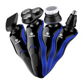 Erkekler için Tamamen Yıkanabilir 4D Elektrikli Tıraş Makinesi USB Araba Şarj Edilebilir Saç ve Sakal Kesme Makinesi
