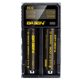 Basen BD2 Layar LCD Port USB Smart Li-ion Battery Charger untuk IMR / Li-ion Battery 18650 21700