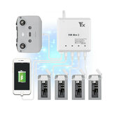 YX 6-in-1 Multi Battery Intelligent Fast Charging Hub 4 Battery Housekeeper USB Charger for DJI Mavic Mini 2 Drone