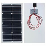 20W 12V 54CM x 28CM Photovoltaic semi flexible Solar Panel With 3M Cable