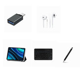 Universellt Hörlurar + OTG + Holster-fodral + Bluetooth-tangentbord + Styluspenna Set för 8.4-tums Alldocube iPlay 50 Mini Tablet Pro Tablet