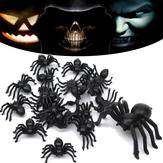 20 stücke Halloween Kunststoff Spinnen Spinne Lustige Scherz Spielzeug Dekoration
