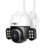 Hiseeu WHDA14 5MP WIFI Dome IP-Kamera 5x Zoom PTZ Humanoide Erkennung Onvif AI Alarm Zwei-Wege-Audio Farbnachtsicht IP66 Waterpoof Smart House Videokamera