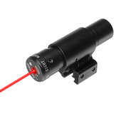 Mira de ponto de raio laser vermelho mini, alcance tático na montagem em trilho 11/20mm