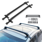 Barras transversales de aluminio para el portaequipajes del techo del coche con junta de goma para coches sedán de 4 puertas y SUV