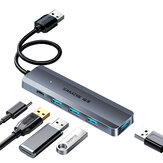 SAMZHE USB3.1 Splitter High-speed Gen2 4 Poorten Uitbreidings Dock Hub USB Hub 0.25M Lengte voor PC Laptop
