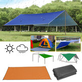 خيمة التخييم في الهواء الطلق بمقاس 300 × 300 سم، مظلة للمطر والشمس على الشاطئ، مأوى للنزهة على الشاطئ، حصيرة للنزهة على الأرض، مظلة للخيمة.