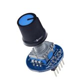Rotary Encoder Modul für Arduino Brick Sensor Development mit rundem Audio-Drehpotentiometer-Knopf EC11