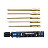 RJXHOBBY RJX3256R 6.35mm 5in1 Hex Screwdriver 1.5/2.0/2.5/3.0/4.0mm for RC Car Helicopter FPV Drone