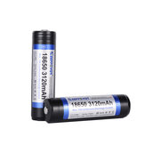 2pcs KeepPower P1831R 3120mAh 3.7V 15A 18650 Batterie lithium rechargeable protégée Batterie avec boîte