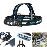 WUBEN H1 P9 1200LM USB充電式LEDヘッドライト、サイクリング、釣り、検索用のヘッドライト、EDCフラッシュライト