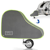 ELUTO Hitch Cover Universal Нетканый материал для прицепного устройства каравана, водонепроницаемый, дышащий, с ремнями и флуоресцентными полосами