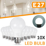 10 sztuk 5 W E27 A60 Żarówka LED Biała Czysta Bez Migotania Domowa Lampa AC85-265V