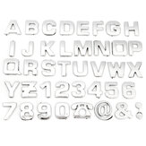 40szt. Naklejki DIY 3D z metalicznymi literami i cyframi samochodowymi emblematami litery naklejki