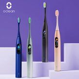 Escova de dentes elétrica sônica Oclean X PRO com tela sensível ao toque inteligente, 32 níveis, à prova d'água IPX7, carregamento rápido de 2 horas, higienizador dental inteligente com suporte para aplicativo para IOS e Android