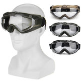 نظارات واقية من الغبار والأشعة فوق البنفسجية والضباب للجيش التكتيكي العسكري مع صندوق قماش