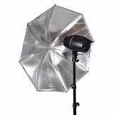 110 cm 43 polegada de prata preto reflexivo guarda-chuva refletor para fotografia luz studio softbox