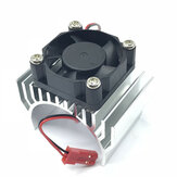 Radiador de dissipador de calor de motor de liga de alumínio 540/550 com ventilador JST Conector para peças de carro 1/8 1/10 RC