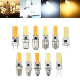 Lampadina LED COB dimmerabile E11 E12 E14 E17 G4 G8 G9 BA15D da 2.5W, luce bianco puro e luce bianco caldo, in silicone, 110V