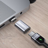 Essager USB C típusú mágneses adapter USB C női - mikro USB átalakító POCO X3 NFC készülékhez Samsung Galaxy Note S20 ultra Huawei készülékhez 