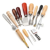 Juego de 13 herramientas de costura de cuero para manualidades DIY