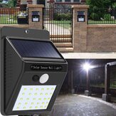 Solar القوة 30 LED PIR Motion المستشعر Wall ضوء ضد للماء Outdoor Outdoor Yard Garden Security Lamp