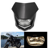 Farol de motocicleta 12V 8000lm com luz alta e baixa, farol universal para Enduro Dirt Bike