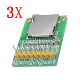 3ks 3.5V / 5V Mikro SD karta modul TF karta čtečka rozhraní SDIO/SPI Mini TF karta modul
