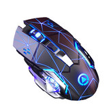 YINDIAO G15 Mouse da gioco con filo 6 pulsanti Regolabile 1200-3600DPI Luce respiratoria colorata Suono Mouse con filo USB
