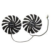 Ventilador de resfriamento da placa de vídeo MSI RX580 FDC10U12S9-C com 2 peças - PLD10010S12HH/PLD09210S12HH