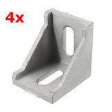 Suleve™ AJ40 4Pcs Soporte de esquina en ángulo de aluminio fundido Junta de esquina de 40x40mm