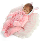 16 Inch Reborn Baby Doll Soft Body Silicone Girl Lifelike BeBe Reborn Handmade Kits Verjaardagsproduct