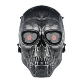 Máscara facial de caveira WoSporT para Airsoft CS Paintball Fantasia militar tática para festa de Halloween