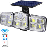 122LED Solar Walkway Lights 3 tryby Czujnik ruchu Outdoor Garden Street Lamp Regulowana